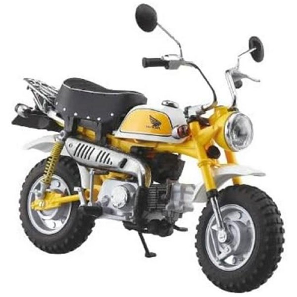 アオシマ スカイネット1/12 完成品プラモ ホンダ モンキー プラズマイエロー
