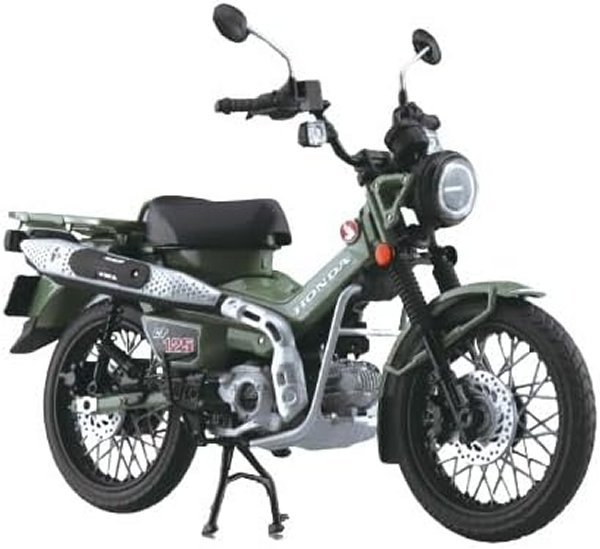 アオシマ スカイネット1/12 完成品プラモ ホンダ CT125 ハンターカブ パールオーガニックグリーン