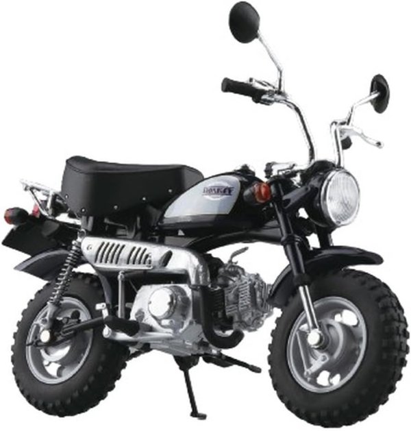 アオシマ スカイネット1/12 完成品プラモ ホンダ モンキー キャンディインペリアルブルー"