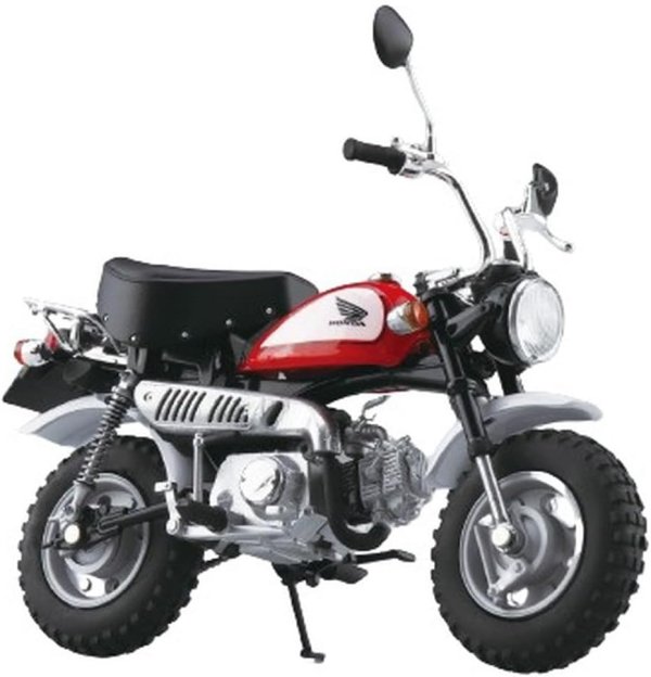 アオシマ スカイネット1/12 完成品プラモ ホンダ モンキー ファイティングレッド"