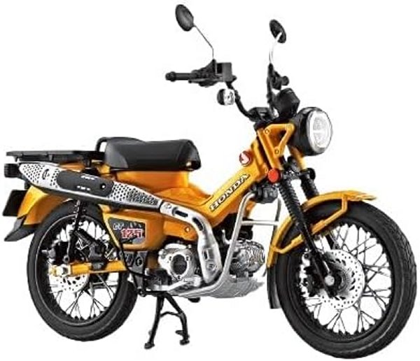 アオシマ スカイネット1/12 完成品プラモ ホンダ CT125 ハンターカブ ターメリックイエロー