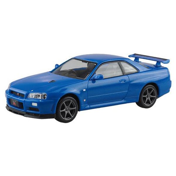 楽プラ ニッサン R34 スカイライン GT-R ベイサイドブルー