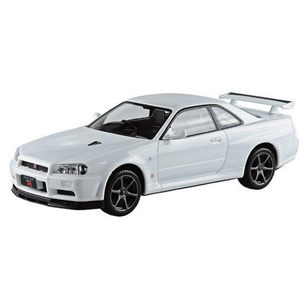 楽プラ ニッサン R34 スカイライン GT-R ホワイト