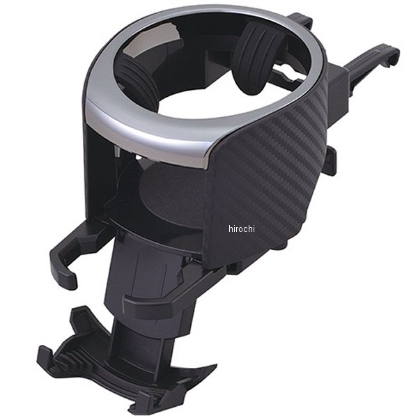 スマホエアコンドリンクホルダー メタルブラック