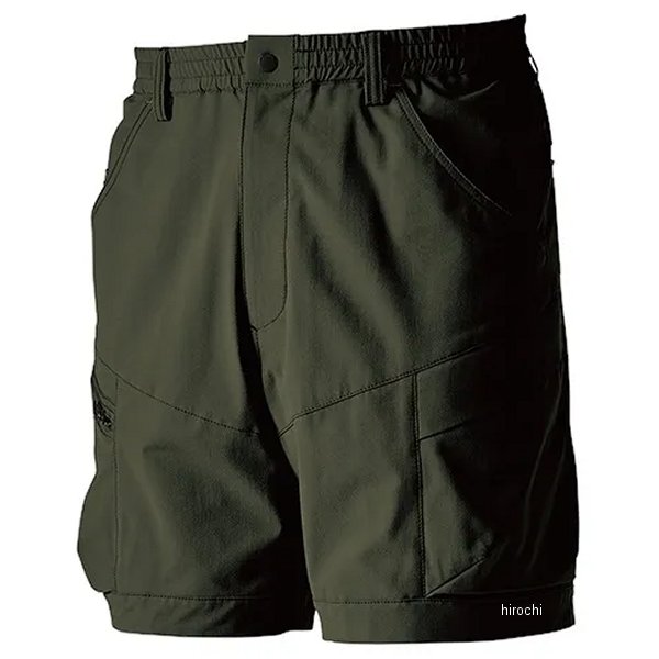 TS 4D メンズニッカーズカーゴハーフパンツ アーミーグリーン LLサイズ