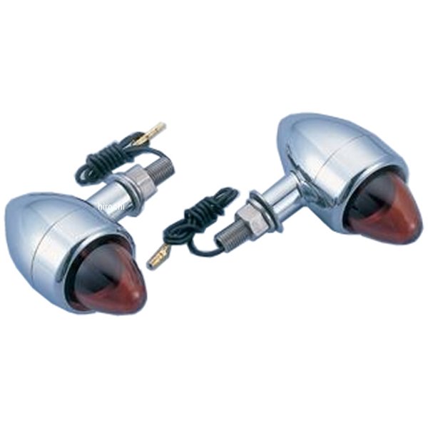 ポッシュ POSH ネオ・チョッパーウインカー M10 メッキ/オレンジ