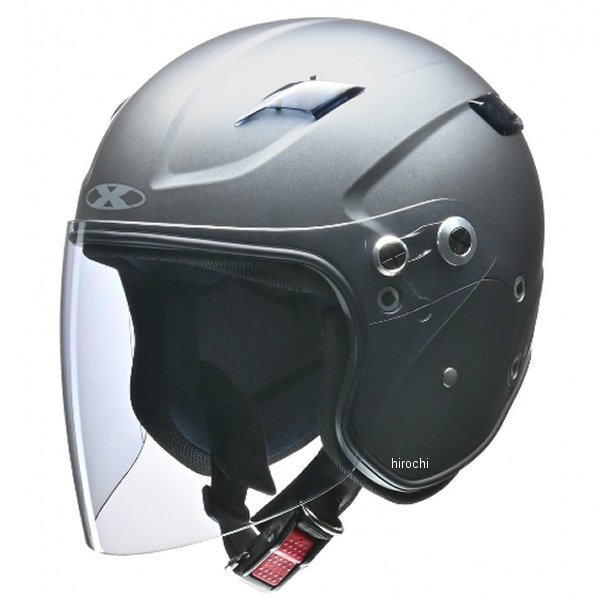 セミジェットヘルメット RAZZO STRADA マットガンメタ XLサイズ (61-62cm未満)