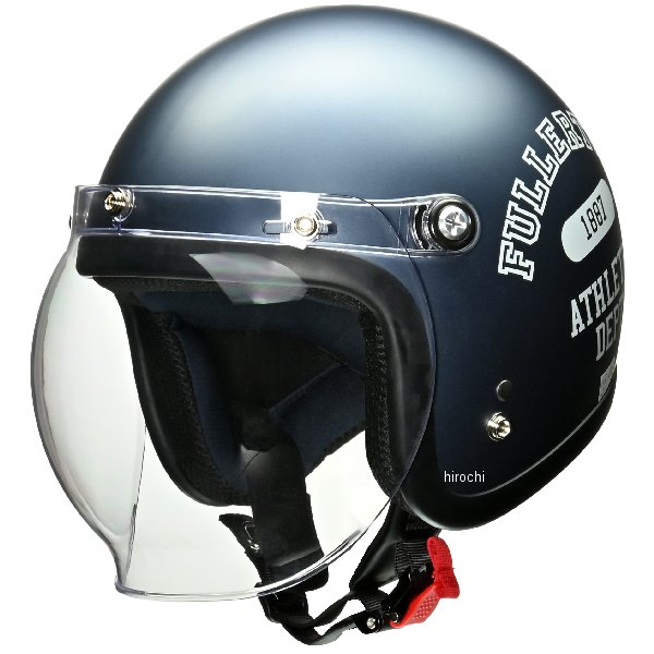 MOUSSE  ジェットヘルメット マットダークブルー フリーサイズ(57-60cm未満)