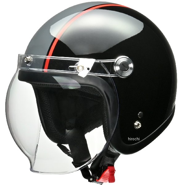 ジェットヘルメット ブラック、グレー フリーサイズ(57-60cm未満)