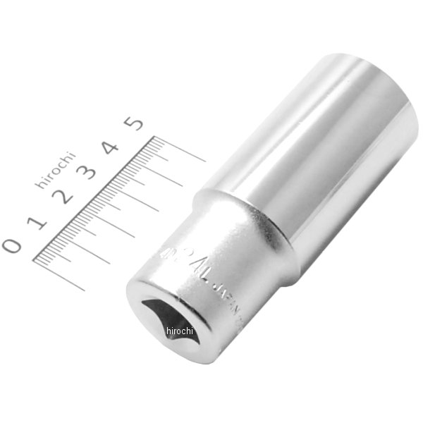ディープソケット(12角) 対辺 24mm 長さ 83mm 差込角 12.7mm (1/2インチ)