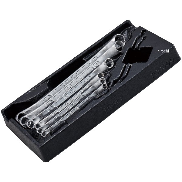 ロングメカニックめがねレンチセット(45°×10°)