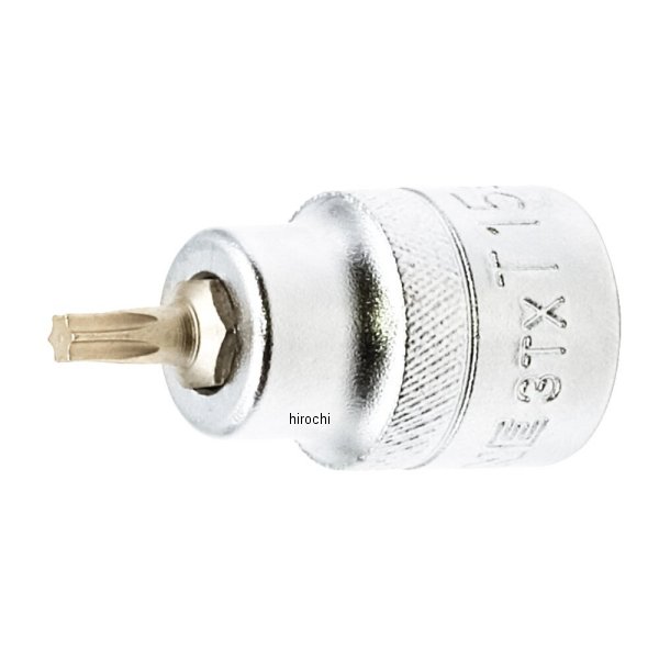 ショートトルクスソケット 強力タイプ T15 長さ34mm 差込角9.5mm (3/8インチ)