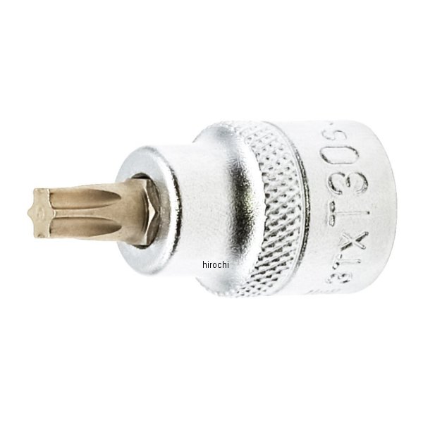 ショートトルクスソケット 強力タイプ T30 長さ35mm 差込角9.5mm (3/8インチ)