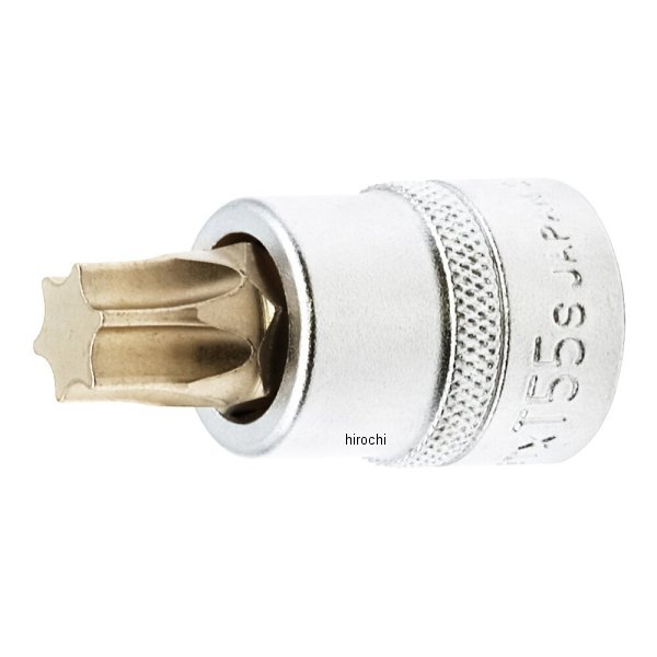 ショートトルクスソケット 強力タイプ T55 長さ43mm 差込角9.5mm (3/8インチ)