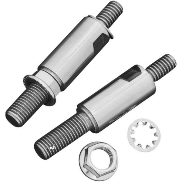 ライズ ミラー アダプター 1.5インチ クローム 2個入り