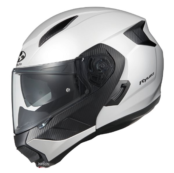 システムヘルメット RYUKI ホワイトメタリック Sサイズ