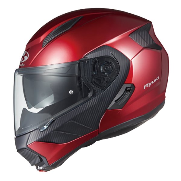 システムヘルメット RYUKI シャイニーレッド Sサイズ