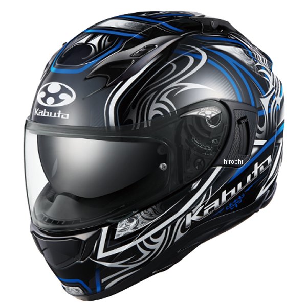 フルフェイスヘルメット KAMUI-3 JAG ブラックブルー Lサイズ