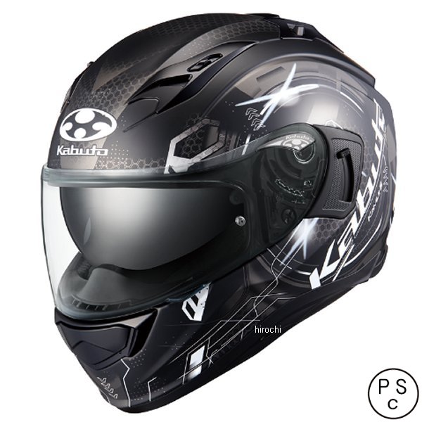 フルフェイスヘルメット KAMUI 3 エステラ フラットブラックグレー XL サイズ