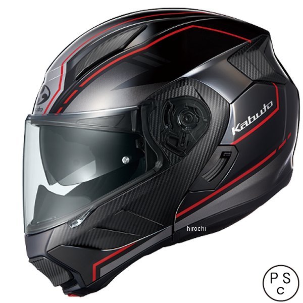 システムヘルメット RYUKI ビーム ブラックレッド M サイズ