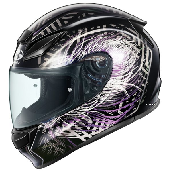 フルフェイスヘルメット SHUMA PLUME ブラックパープル XLサイズ