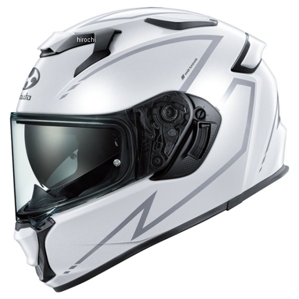 『New』 フルフェイスヘルメット KAMUI 5 SPRIA パールホワイトシルバー XS(54-55cm)サイズ