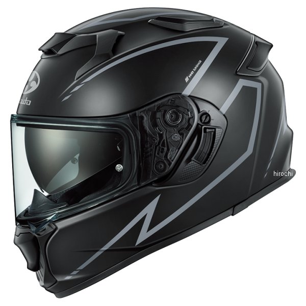 『New』 フルフェイスヘルメット KAMUI 5 SPRIA フラットブラックグレー S(55-56cm)サイズ