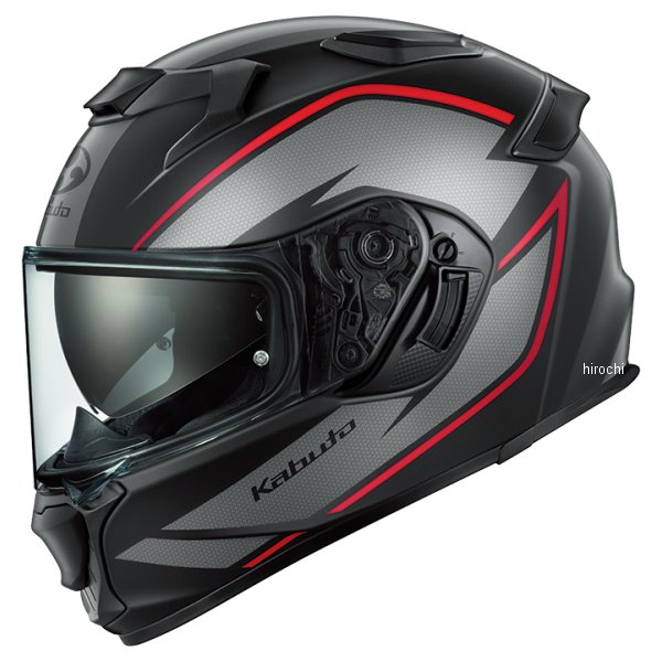 『New』 フルフェイスヘルメット KAMUI 5 TORZA フラットブラックレッド M(57-58cm)サイズ