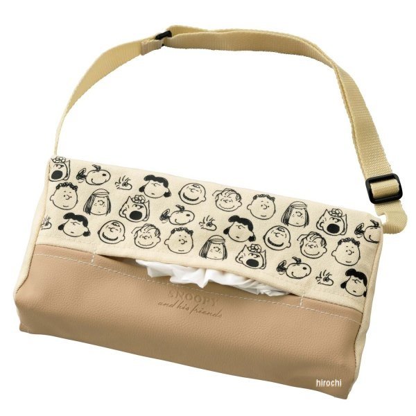 7270-05  ピーナッツフェイス ティッシュカバー ベージュ