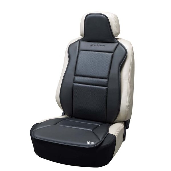 4051-91  ファイテンレザー シートカバー フロント 1枚 ブラック