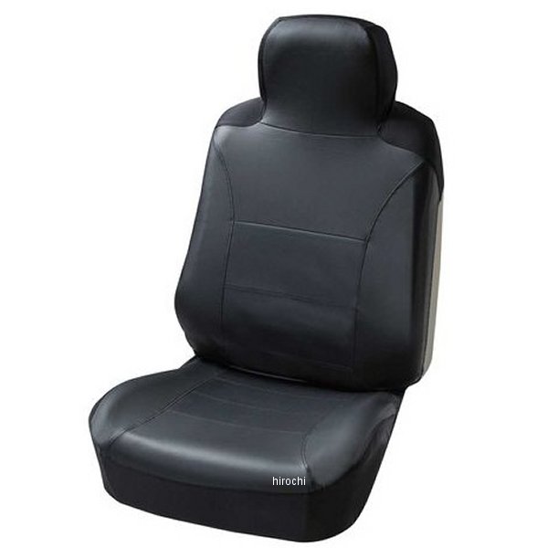 4020-10  シートカバー レザーシェイプ フロント ブラック