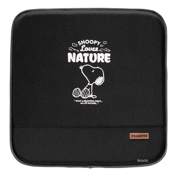 5214-02  スヌーピーネイチャー シングルクッション ブラック