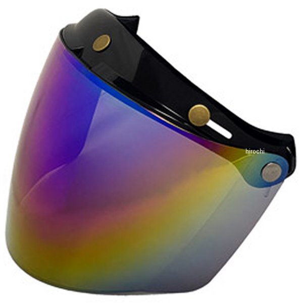 フリップフラットシールド 汎用 スモークミラーレインボー