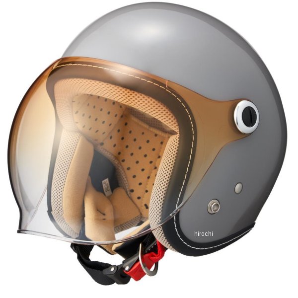 ジェットヘルメット MCJ7 バブルライダー レディース グレー Mサイズ(54-55cm)