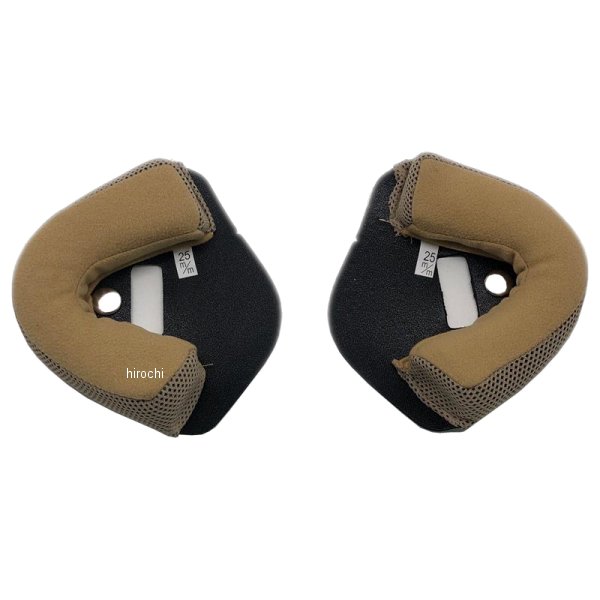 チークパッド MCJ7用 バブルライダー レディース ベージュ Mサイズ(25mm)