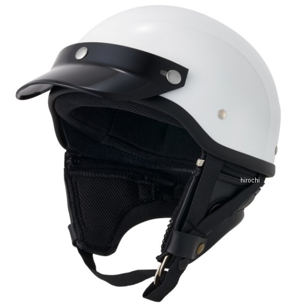 マルシン工業 MCH5 MZ-HALF ハーフヘルメット ホワイト フリーサイズ(57～60cm未満)