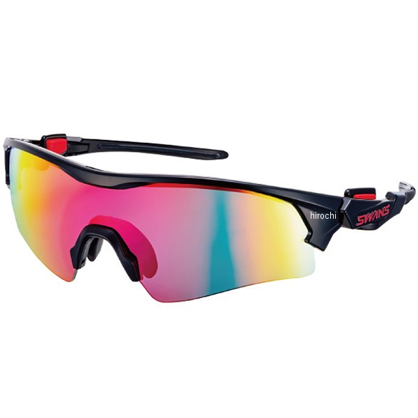 サングラス FACEONE ミラーレンズモデル 黒/レッドシャドーミラー