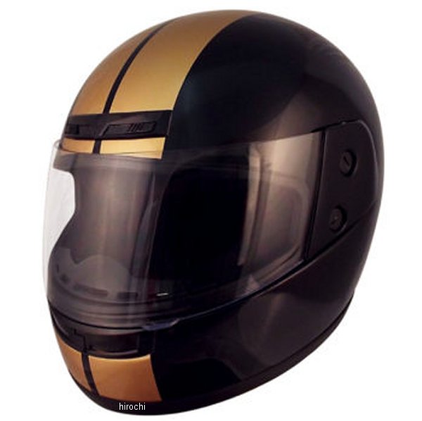 HF-100V  フルフェイスヘルメット ブラックゴールド フリーサイズ(58-59cm)