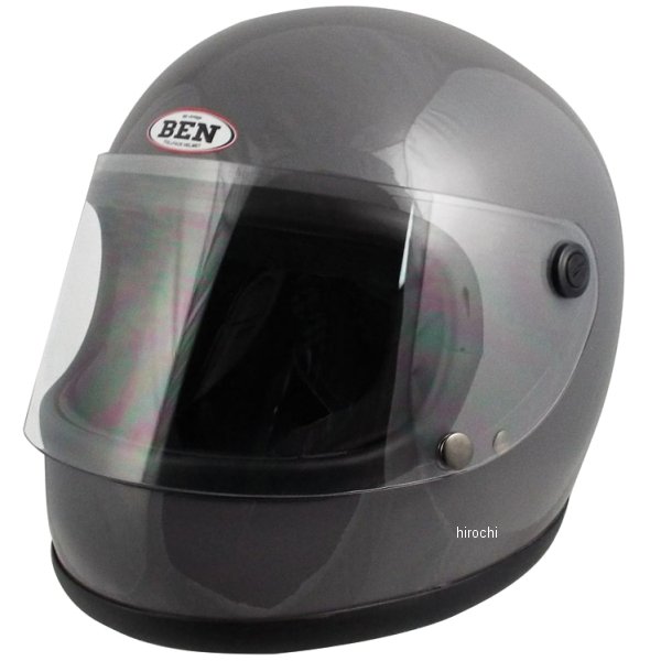 フルフェイスヘルメット B-60 ヴィンテージフルフェイスヘルメット クラシックグレー フリーサイズ(58-59㎝未満)