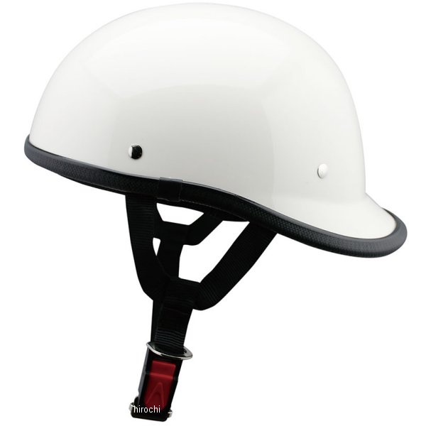 ハーフヘルメット MS-21 ロングテール 白 フリーサイズ(58-59㎝)