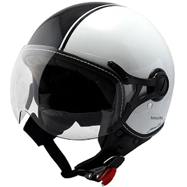 PJ-08 PANTERA シールド付ジェット 白/黒 FREEサイズ