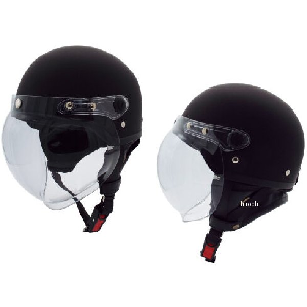 AQ-51 ハーフヘルメット マットブラック フリーサイズ