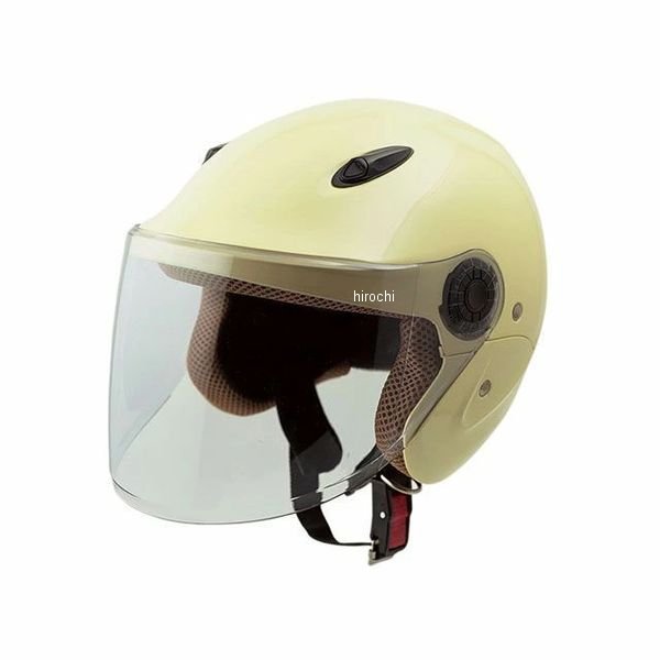 wish セミジェットヘルメット アイボリー