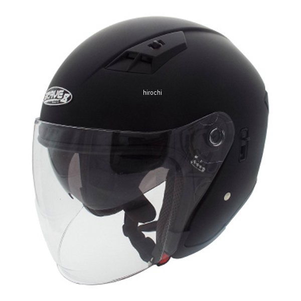 BV-8 インナーシールド付き JETヘルメット マットブラック M/Lサイズ（57～59cm）