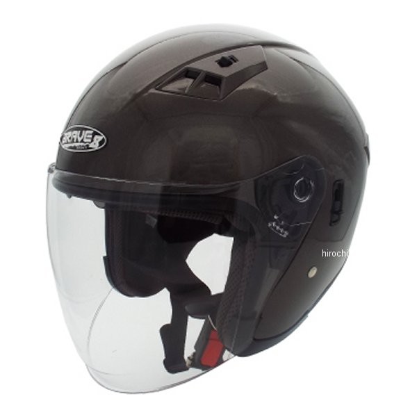 BV-8 インナーシールド付き JETヘルメット ガンメタ L/XLサイズ（59～61cm未満）