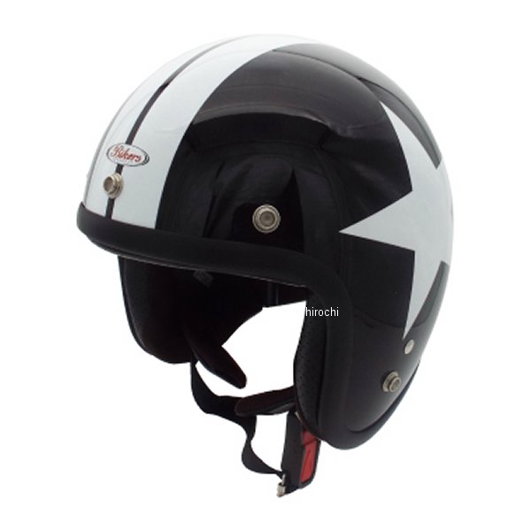 JS-65R SMALL JETヘルメット パールブラックスター FREEサイズ (58～59㎝)