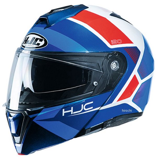 HJH190  システムヘルメット i90 ホレン 青/赤 Mサイズ