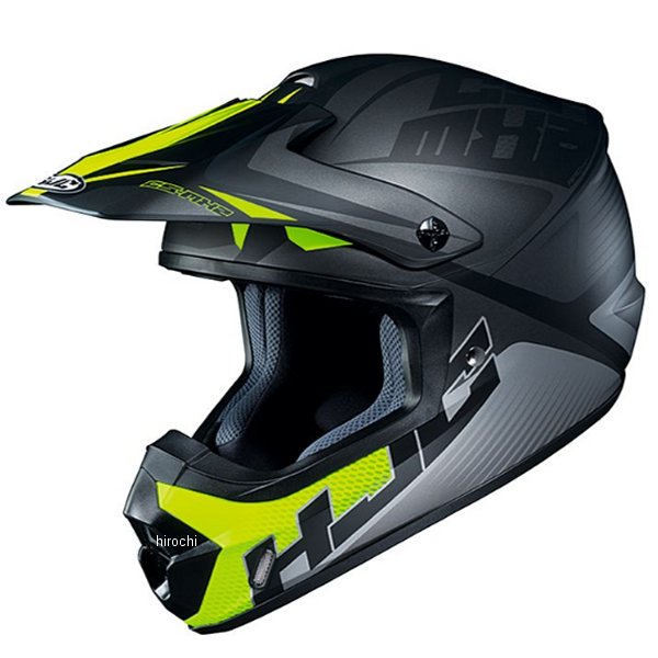 HJH200  オフロードヘルメット CS-MX2 エリューション 黒/黄 Mサイズ