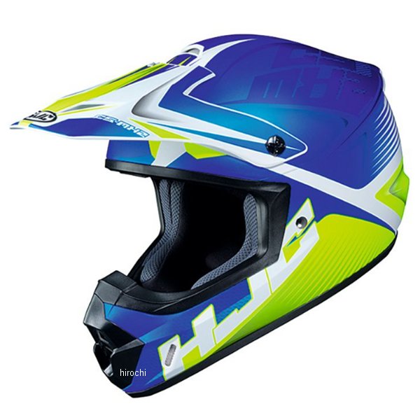 HJH200  オフロードヘルメット CS-MX2 エリューション 青/黄 Lサイズ