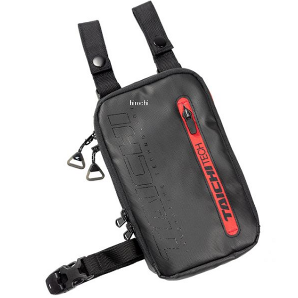 ベルト ポーチ(1.9L) 1.9L 黒/赤